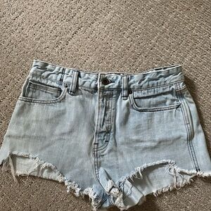 Free People Light Blue Denim Women's Shorts
